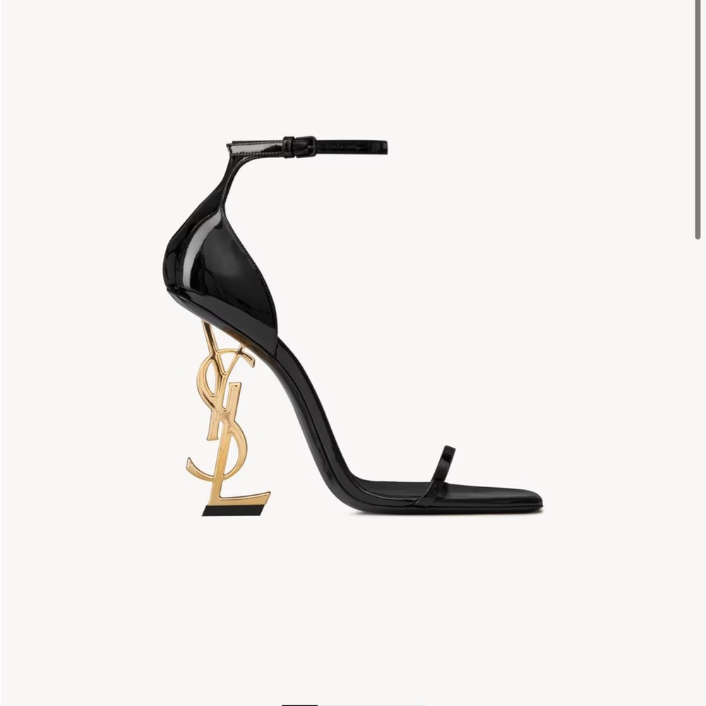 YSL Black and gold sandals. Only worn twice